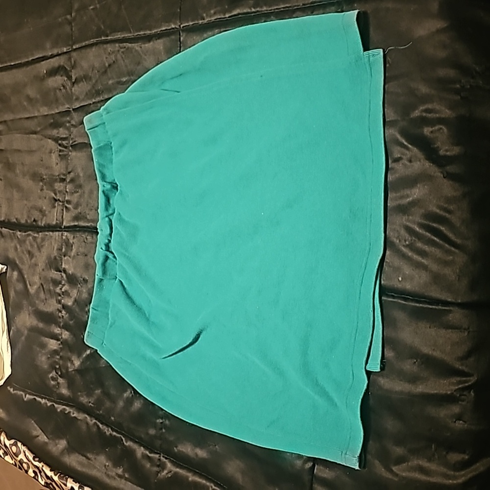 Jacque & Koko Teal green skirt with slit
